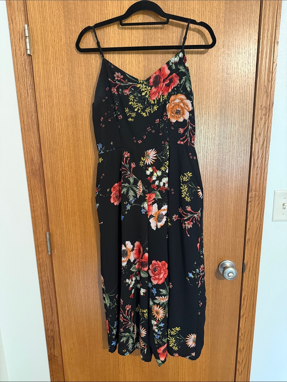 Allison Joy Floral Wide-Leg Jumpsuit